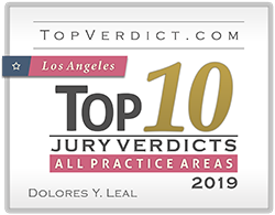 TopVerdict.com | Los Angeles Top 10 Jury Verdicts | All Practice Areas | 2019 | Delores Y. Leal
